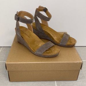 Luck Brand "Karsten" Suede Wedge Sandal